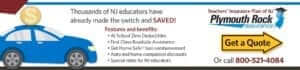 teachers insurance plan of nj banner ad listing the features and benefits of the program.