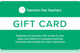 teacher pay teacher gift card