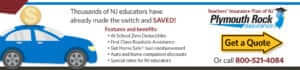 Teachers Insurance lan of NJ banner ad.