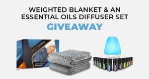 eighted blanket and essential oil diffuser