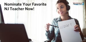 Nominate your favorite NJ Teacher now! - Teachers' Insurance Plan of NJ. Female educator teaching an online class