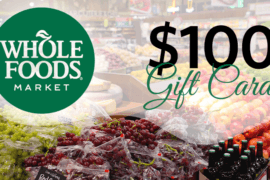 Whole Foods Market $100 gift card